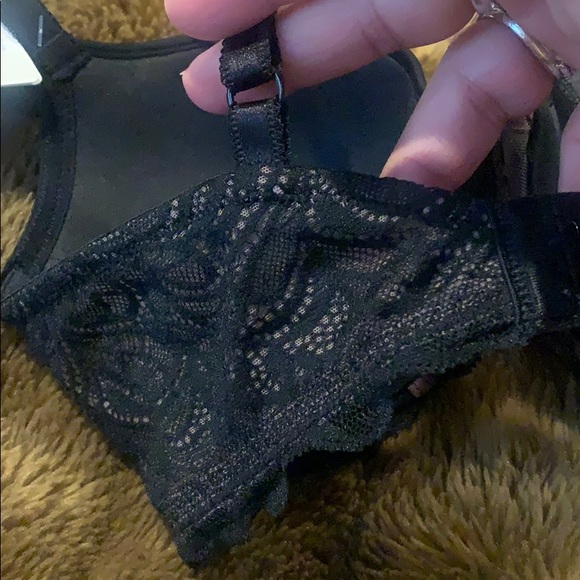 NWT PushUp Bra Padded Flora Lace Underwear b.temptd 32C brand new - Picture 2 of 9